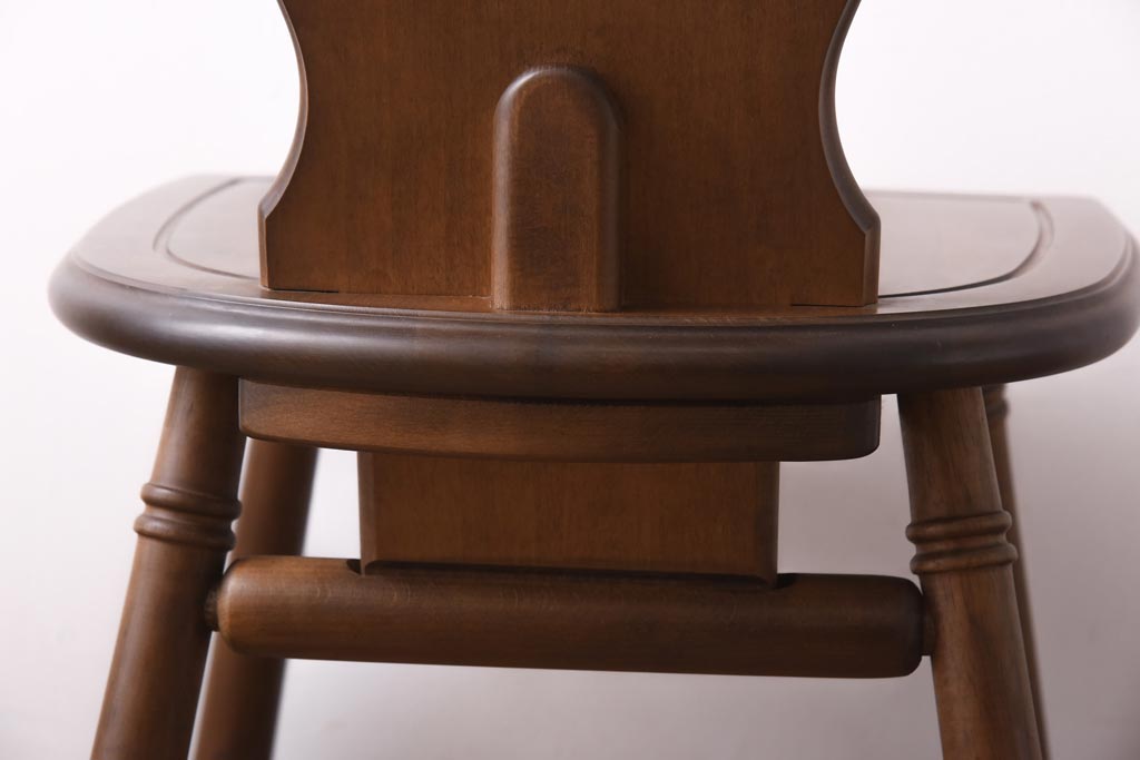 中古　四国工芸　森のサーカス　カントリーテイストなチェア(スツール、小椅子)(2)