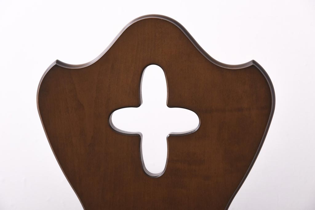 中古　四国工芸　森のサーカス　カントリーテイストなチェア(スツール、小椅子)(2)