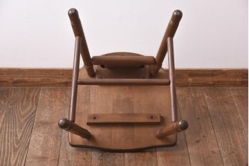 中古　四国工芸　森のサーカス　カントリーテイストなチェア(スツール、小椅子)(2)