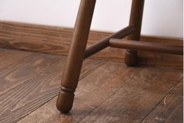 中古　四国工芸　森のサーカス　カントリーテイストなチェア(スツール、小椅子)(2)