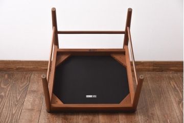 ヴィンテージ家具　北欧ビンテージ　McIntosh(マッキントッシュ)　No.9433　木とレザーの組み合わせがお洒落なダイニングチェア(ワークチェア、椅子)