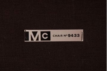 ヴィンテージ家具　北欧ビンテージ　McIntosh(マッキントッシュ)　No.9433　木とレザーの組み合わせがお洒落なダイニングチェア(ワークチェア、椅子)(1)