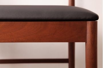 ヴィンテージ家具　北欧ビンテージ　McIntosh(マッキントッシュ)　No.9433　木と革の風合いが格好いいダイニングチェア(ワークチェア、椅子)(2)