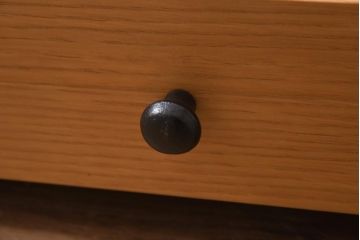 アンティーク雑貨　中古　柏木工　温もり溢れるナラ材製の長火鉢(座卓、ローテーブル)