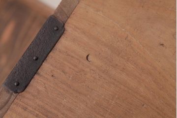 アンティーク家具　和製アンティーク　角手　前面桐材　上手物金具の庄内小箪笥(枕箪笥、和タンス、桐箪笥、桐たんす)