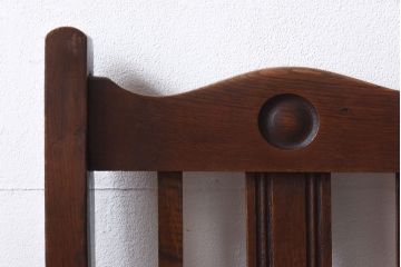 アンティーク家具　イギリスアンティーク　オーク材　クラシカルな雰囲気がお洒落なダイニングチェア(椅子、チェア)