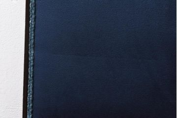 アンティーク家具　フランスアンティーク　オーク材　ブルーのファブリックがシックな印象与えるチェア(椅子)