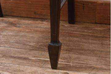 アンティーク家具　フランスアンティーク　オーク材　ブルーのファブリックがシックな印象与えるチェア(椅子)