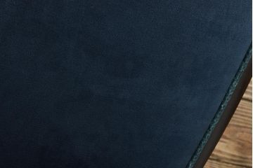 アンティーク家具　フランスアンティーク　オーク材　ブルーのファブリックがシックな印象与えるチェア(椅子)(1)