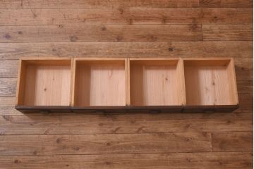 アンティーク家具　和製アンティーク　大正ロマンな色気が香る重ね収納棚(飾り棚)