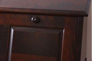 ビンテージ　北海道民芸家具　絶版品!風格漂う両袖ライティングビューロー(デスク、在宅ワーク、在宅用両袖机)