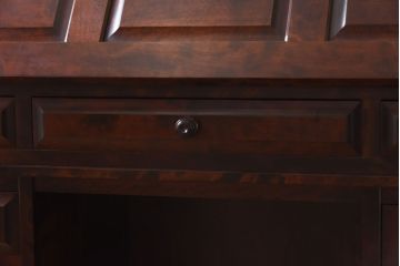 ビンテージ　北海道民芸家具　絶版品!風格漂う両袖ライティングビューロー(デスク、在宅ワーク、在宅用両袖机)