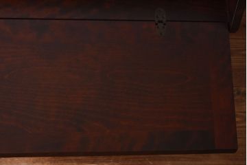 ビンテージ　北海道民芸家具　絶版品!風格漂う両袖ライティングビューロー(デスク、在宅ワーク、在宅用両袖机)