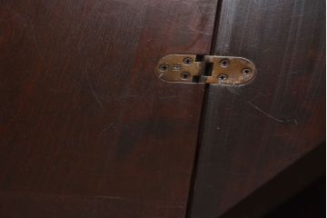 ビンテージ　北海道民芸家具　絶版品!風格漂う両袖ライティングビューロー(デスク、在宅ワーク、在宅用両袖机)