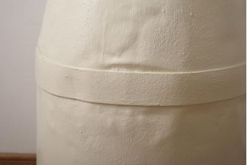 アンティーク雑貨　昭和レトロ アイボリーカラーが可愛らしいミルク缶(牛乳缶)(2)