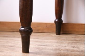 アンティーク家具　イギリスアンティーク　ウォールナット材　クラシカルな佇まいが魅力的な両袖デスク(机、在宅ワーク、在宅用作業台)