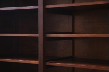 中古　松本民芸家具　お部屋に取り入れやすい和洋折衷な収納棚(戸棚)