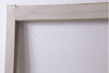 ペイント家具　当店オリジナルガラス入り　市松模様のガラスが目を惹く和モダンなガラス戸1枚(建具、引き戸)