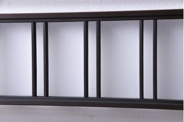 和製アンティーク　大正ロマン　色ガラスがアクセントを利かせるレトロなガラス戸2枚セット(建具、引き戸、窓)