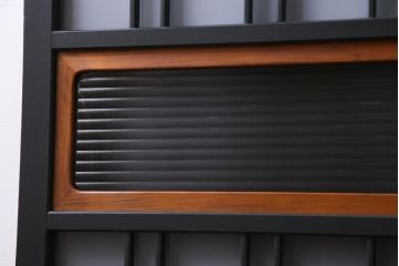 ペイント建具　すりガラス・モールガラス入り　シックな雰囲気がお洒落なガラス戸2枚セット(建具、引き戸)