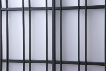 ペイント建具　すりガラス・モールガラス入り　シックな雰囲気がお洒落なガラス戸2枚セット(建具、引き戸)