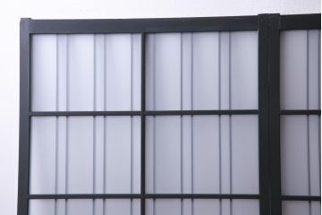 ペイント建具　すりガラス・モールガラス入り　シックな雰囲気がお洒落なガラス戸2枚セット(建具、引き戸)