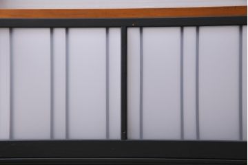 ペイント建具　すりガラス・モールガラス入り　シックな雰囲気がお洒落なガラス戸2枚セット(建具、引き戸)
