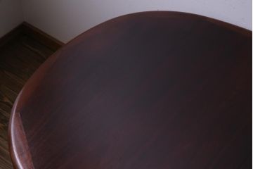 北欧家具　デンマーク　深みを帯びたなめらかなチーク材のエクステンションテーブル(ダイニングテーブル、拡張式テーブル)