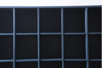 ペイント家具　7×7マス　シックな色合いが魅力のマス目棚(ロッカー、オープンラック、収納棚)