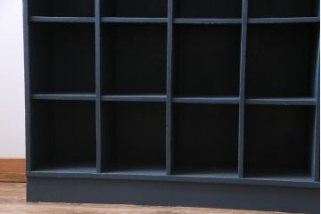 ペイント家具　7×7マス　シックな色合いが魅力のマス目棚(ロッカー、オープンラック、収納棚)