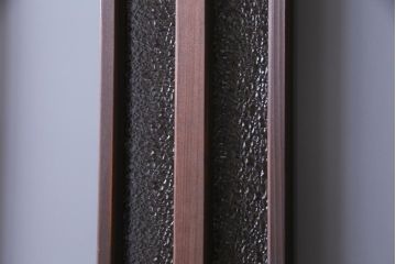 和製アンティーク　ダイヤガラス入り　柔らかな光が差し込むガラス戸4枚組(引き戸、建具)