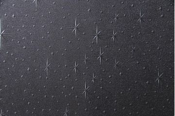 和製アンティーク　レトロな星ガラスを使用したガラス戸(引き戸、建具)2枚組