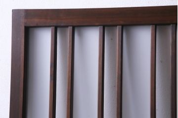 和製アンティーク　レトロな星ガラスを使用したガラス戸(引き戸、建具)2枚組