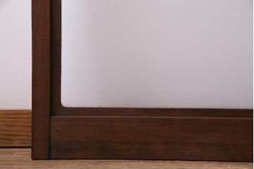 和製アンティーク　レトロな星ガラスを使用したガラス戸(引き戸、建具)2枚組