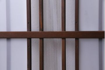 和製アンティーク　レトロガラスの魅力がたっぷり詰まったガラス戸(引き戸、建具)4枚組