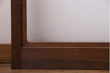 和製アンティーク　レトロガラスの魅力がたっぷり詰まったガラス戸(引き戸、建具)4枚組
