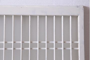ペイント建具　昭和初期　レトロな印象与える幅狭タイプの板戸1枚(建具)