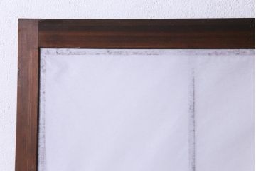 昭和中期　和の風情あふれる佇まいが魅力の雪見障子戸1枚(摺り上げ障子戸、引き戸、擦り上げ障子戸、擦上障子戸、建具)