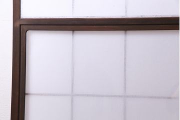 昭和中期　和の風情あふれる佇まいが魅力の雪見障子戸1枚(摺り上げ障子戸、引き戸、擦り上げ障子戸、擦上障子戸、建具)