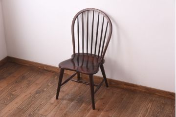 中古　松本民芸家具　#72 ビンテージリーチ型チェア(ダイニングチェア、椅子)(1)