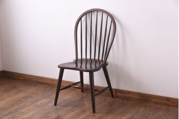 中古　松本民芸家具　#72 ビンテージリーチ型チェア(ダイニングチェア、椅子)(1)
