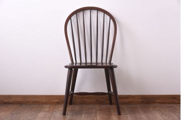 中古　松本民芸家具　#72 ビンテージリーチ型チェア(ダイニングチェア、椅子)(1)