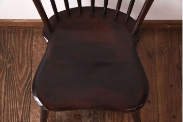 中古　松本民芸家具　#72 ビンテージリーチ型チェア(ダイニングチェア、椅子)(1)