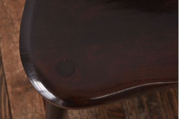 中古　松本民芸家具　#72 ビンテージリーチ型チェア(ダイニングチェア、椅子)(1)