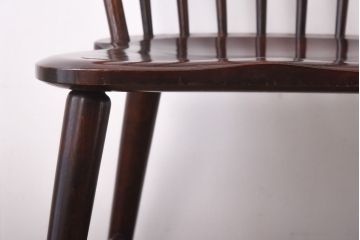 中古　松本民芸家具　#72 ビンテージリーチ型チェア(ダイニングチェア、椅子)(1)