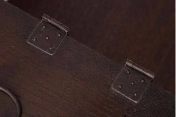 アンティーク雑貨　和製アンティーク　明治期　栗材　素朴な和の味わい漂う硯箱(小引き出し)