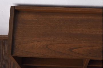 アンティーク家具　昭和期　栓材　サイズの違う棚が便利なブックシェルフ(本棚、オープンラック)