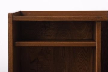 アンティーク家具　昭和期　栓材　サイズの違う棚が便利なブックシェルフ(本棚、オープンラック)