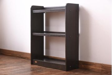 アンティーク家具　昭和期　栓材　落ち着いた雰囲気を醸し出すブックシェルフ(本棚、オープンラック)