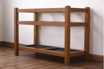 アンティーク雑貨　昭和レトロ　木の素朴な雰囲気が魅力の傘立て